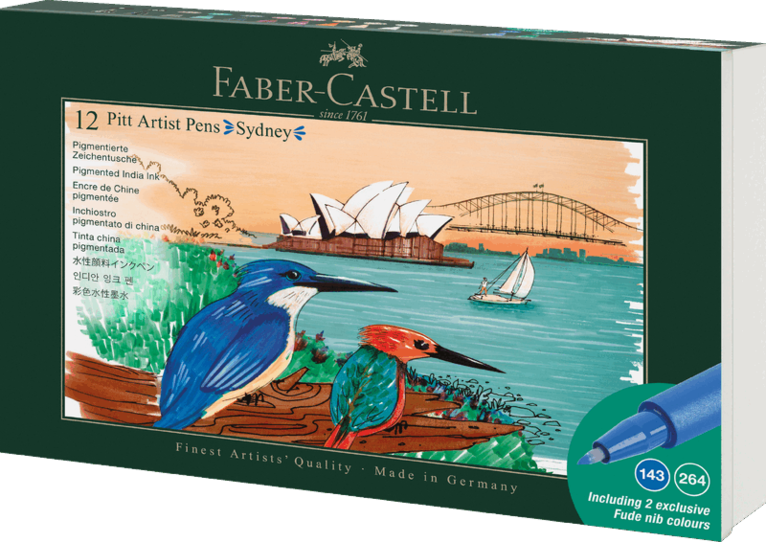 Tuschpenna Faber-Castell PITT Artist Pen - Sydney 12 färger, Övrigt