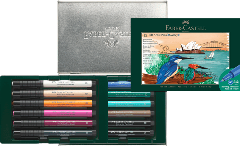 Tuschpenna Faber-Castell PITT Artist Pen - Sydney 12 färger, Övrigt