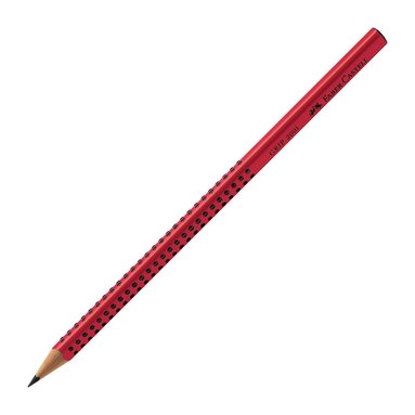 Blyertspenna Faber-Castell Grip 2001 B röd, Övrigt