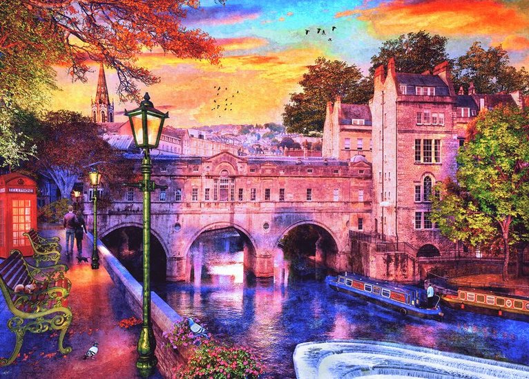 Pussel 1000 bitar Bath Romance, Övrigt