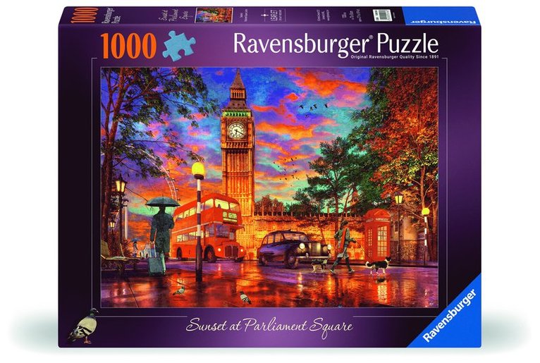 Pussel 1000 bitar Sunset At Parliament Square, Övrigt