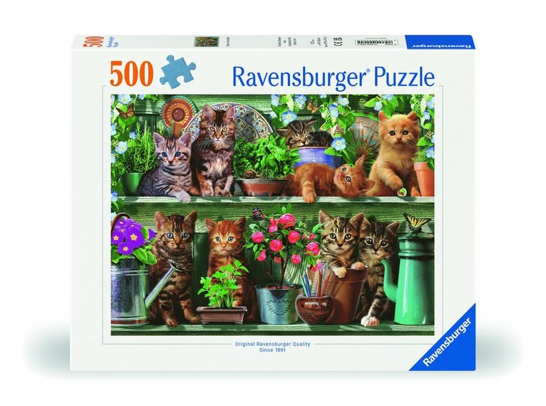Pussel 500 bitar - Cats on the Shelf, Övrigt