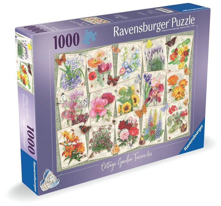 Pussel 1000 bitar - Garden Flowers 1