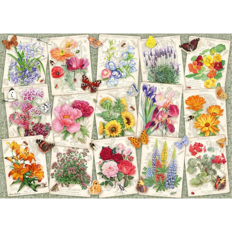 Pussel 1000 bitar - Garden Flowers, Övrigt