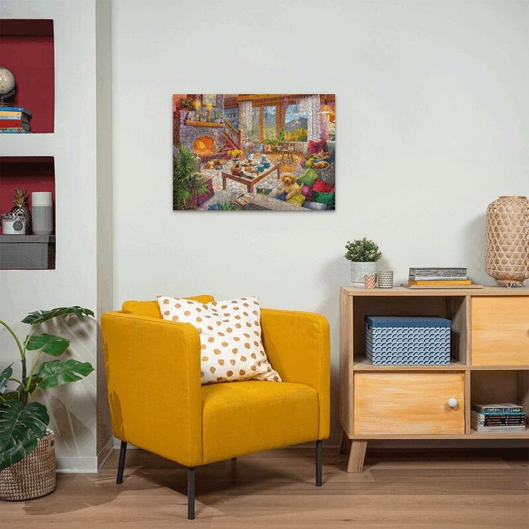 Pussel 1000 bitar Cozy Cabin, Övrigt