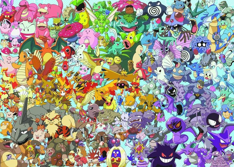 Pussel 1000 bitar Challenge - Pokémon, Övrigt