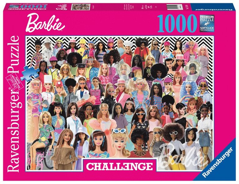 Pussel 1000 bitar - Barbie Challenge, Övrigt