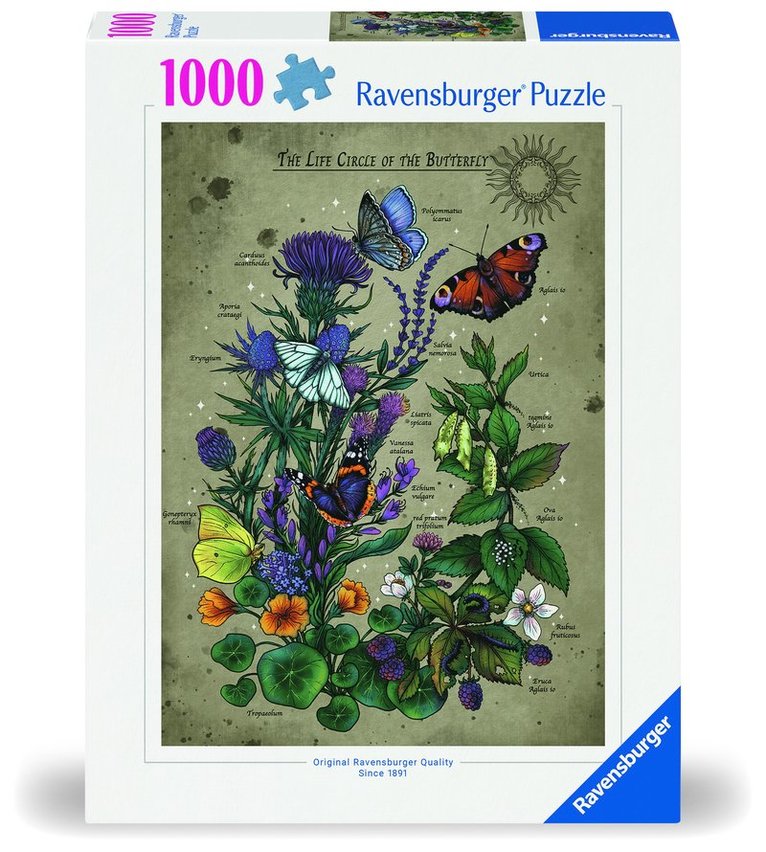 Pussel 1000 bitar Lifecircle Butterfly, Övrigt