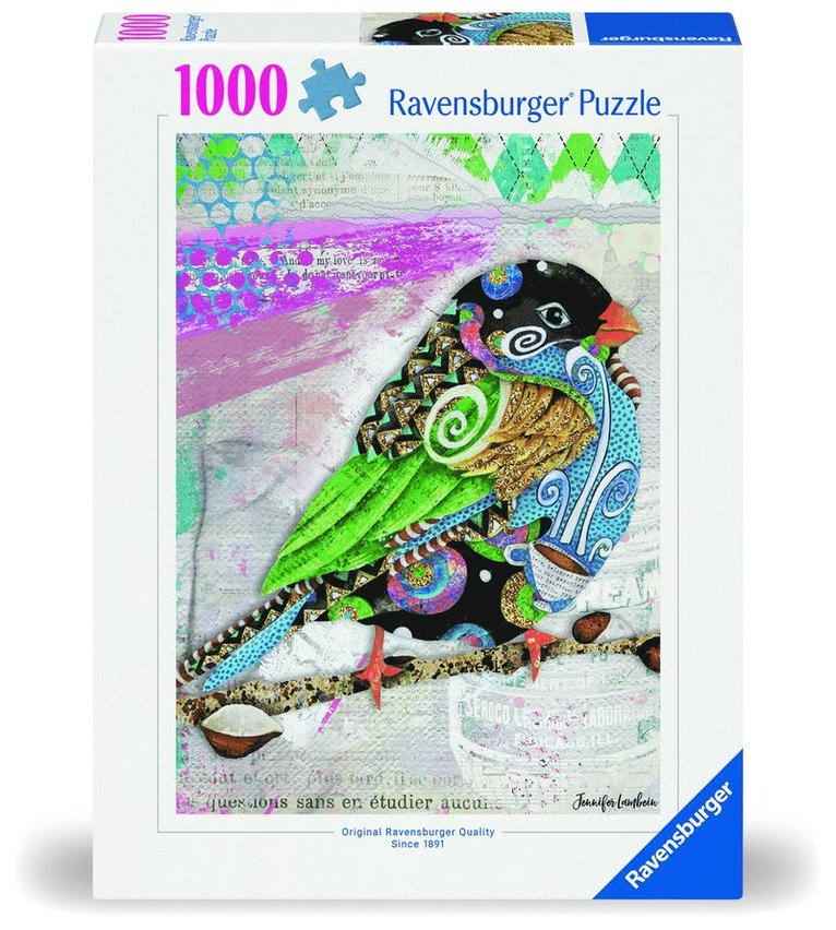 Pussel 1000 bitar Swirly Bird, Övrigt