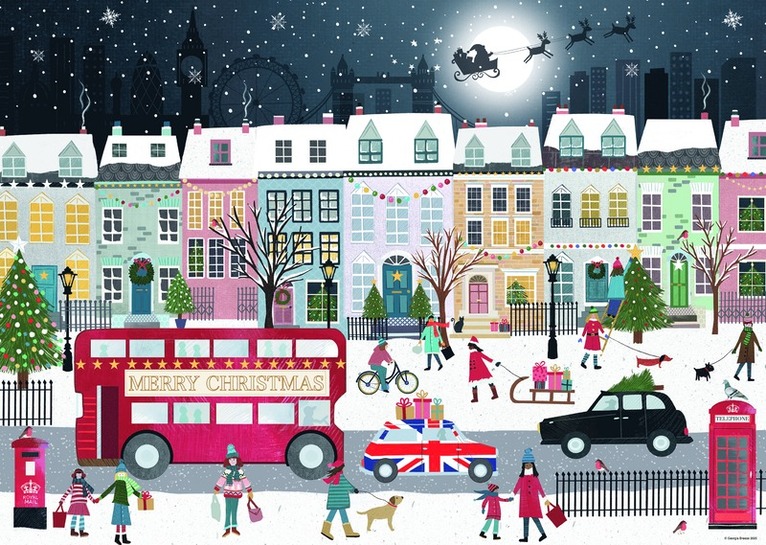 Pussel 1000 bitar London's Christmas Spirit, Övrigt