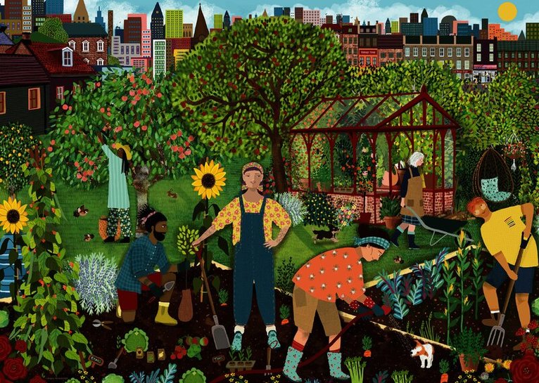 Pussel 1000 bitar The Allotment, Övrigt