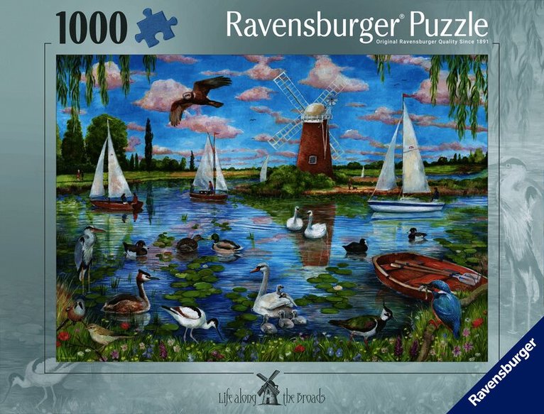 Pussel 1000 bitar Life along the Broads, Övrigt