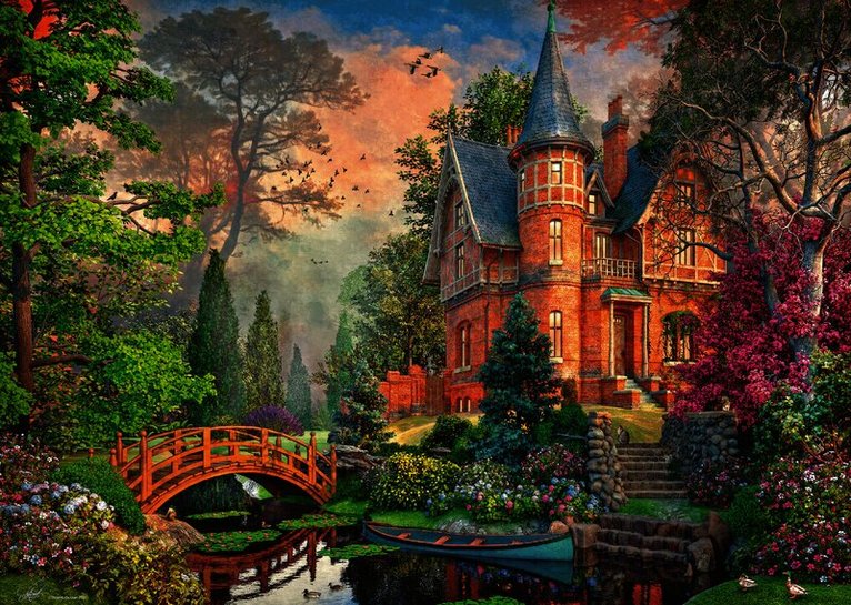 Pussel 1000 bitar Terracotta Mansion, Övrigt