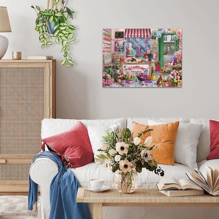 Pussel 1000 bitar Blossom flower shop, Övrigt