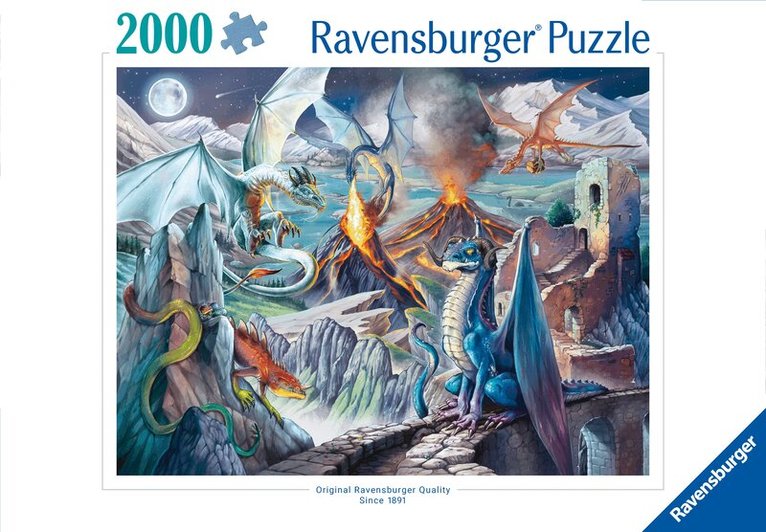 Pussel 2000 bitar The Dragon Guardians, Övrigt