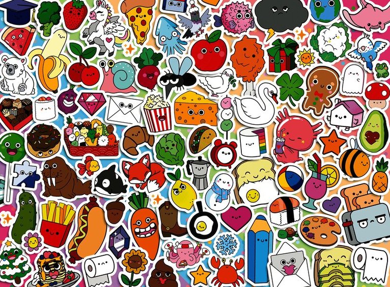 Pussel 500 bitar Cute Kawaii Chaos, Övrigt