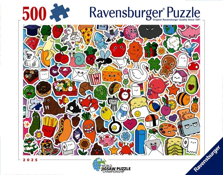 Pussel 500 bitar Cute Kawaii Chaos, Övrigt