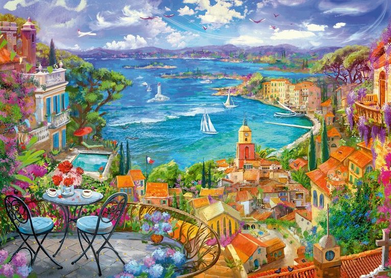 Erwachsenenpuzzle 1000 Teile - St. Tropez, Övrigt