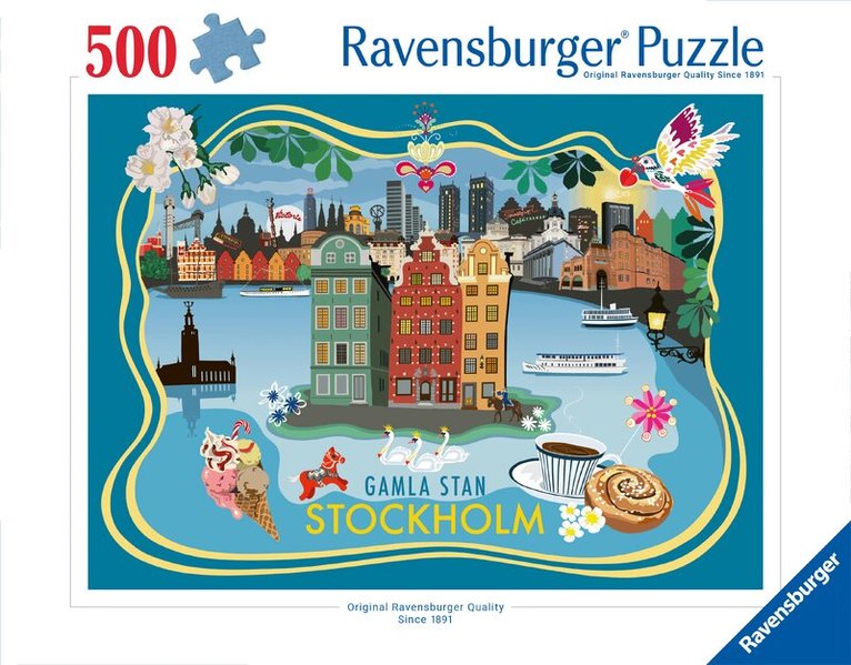 Pussel 500 bitar Gamla Stan, Stockholm, Övrigt