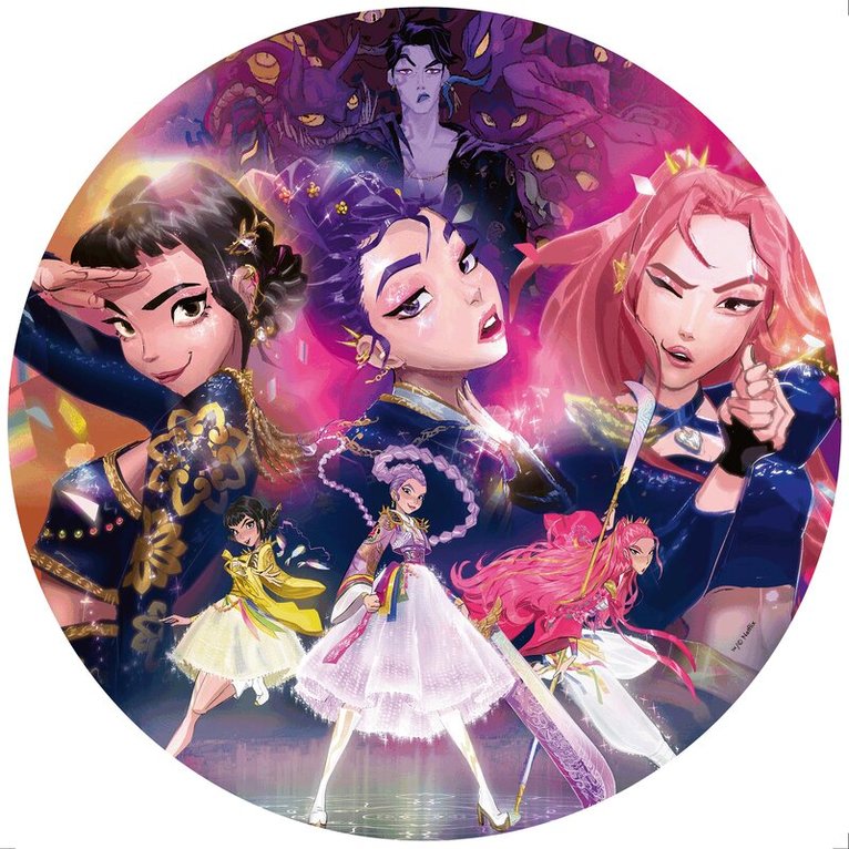 Pussel 500 bitar K-Pop Demon Hunters circle - inkl. poster, Övrigt