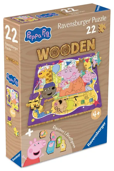 Träpussel 22 bitar Peppa Pig, Övrigt