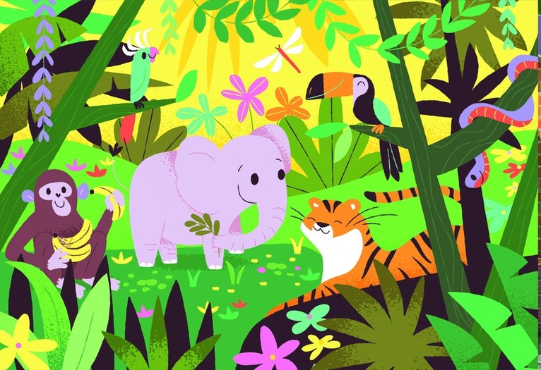 Kinderpuzzle 2x12 Teile - Freundliche Tierfreunde, Övrigt