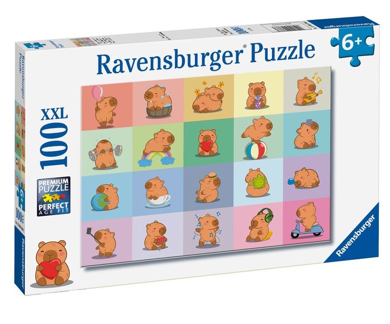 Pussel 100 bitar Capybara, Övrigt