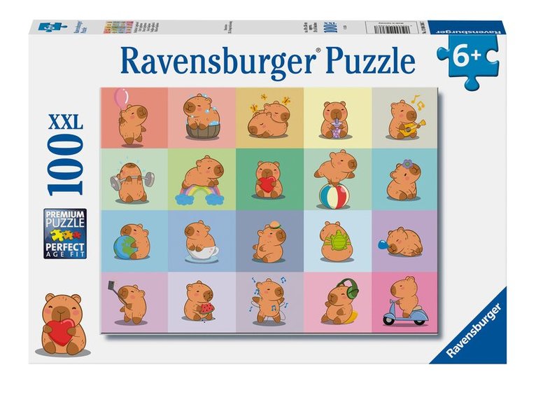 Pussel 100 bitar Capybara, Övrigt