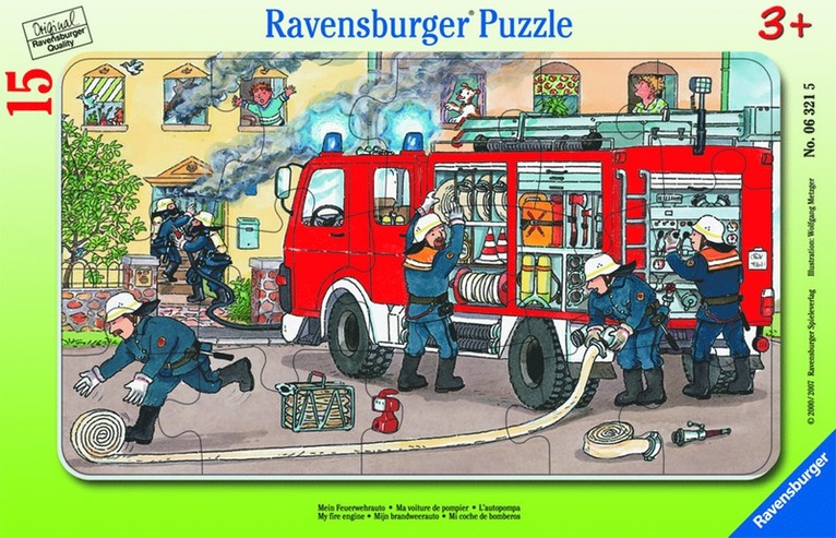 Pussel 15 bitar My Fire Engine, Övrigt