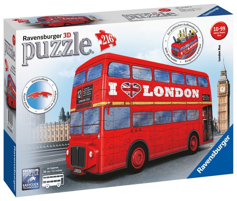 Pussel 3D 216 bitar London Bus 1
