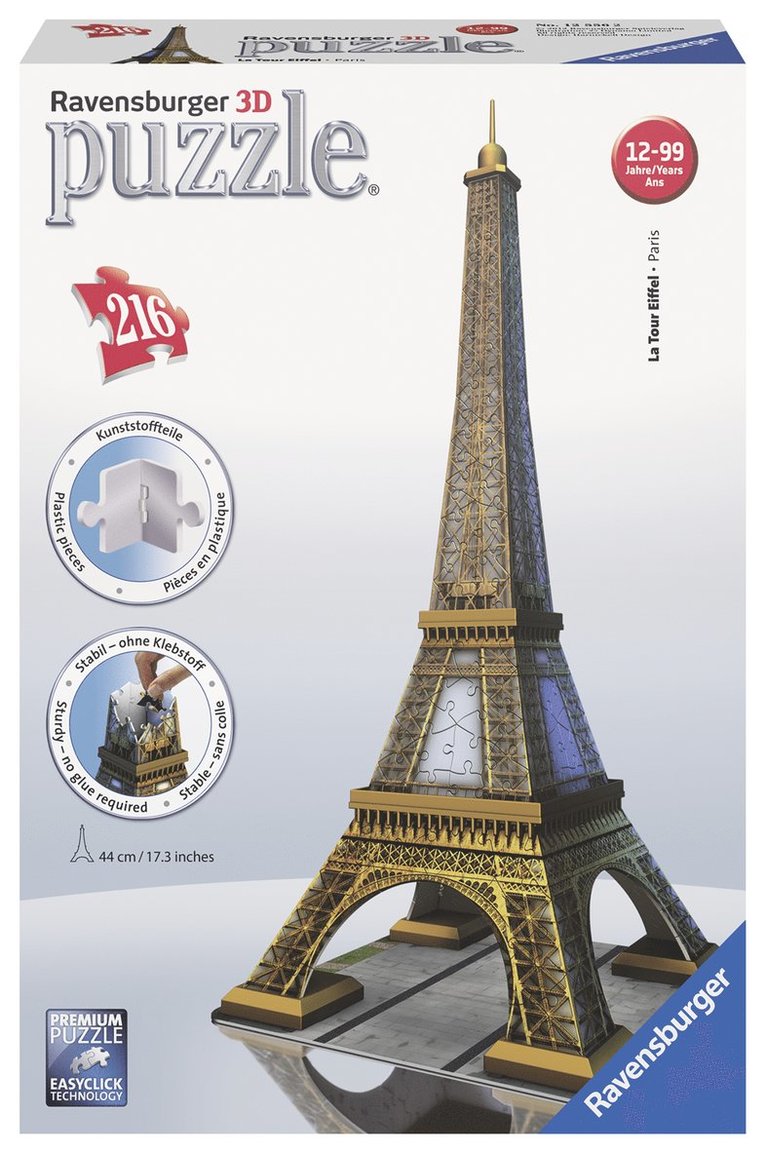 Pussel 3D 216 bitar Eiffeltornet 1