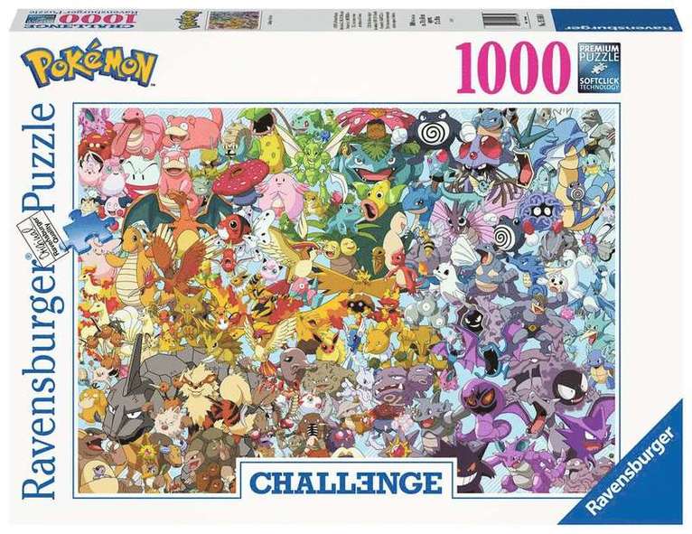 Pussel 1000 bitar Challenge - Pokémon 1