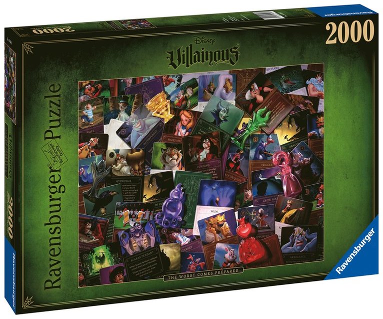 Pussel 2000 bitar Villainous: All Villains, Övrigt