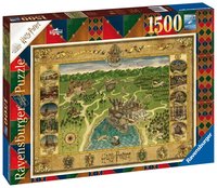 Pussel 1500 bitar Hogwarts Map 