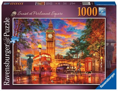 Pussel 1000 bitar Sunset At Parliament Square