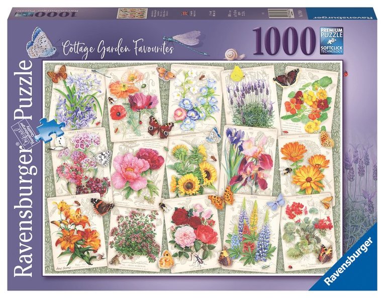 Pussel 1000 bitar - Garden Flowers 1