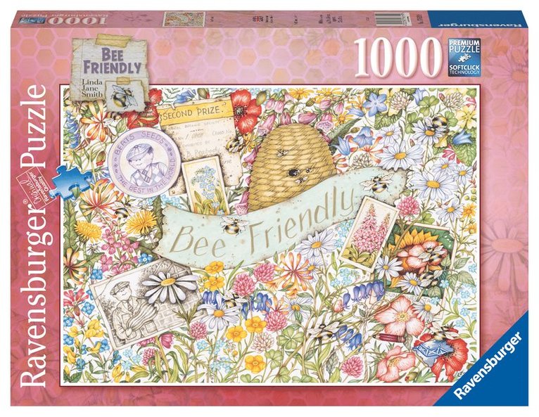 Pussel 1000 bitar - Bee Friendly, Övrigt