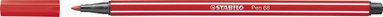 Fiberspetspenna Stabilo Pen 68 röd 1