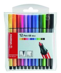 Fiberspetspenna Stabilo Pen 68 Mini 12 färger