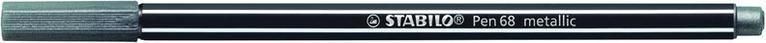 Fiberspetspenna Stabilo Pen 68 metallic silver, Övrigt
