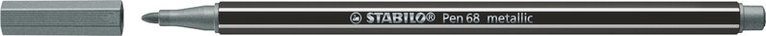 Fiberspetspenna Stabilo Pen 68 metallic silver, Övrigt