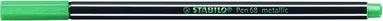 Fiberspetspenna Stabilo Pen 68 metallic grön 1