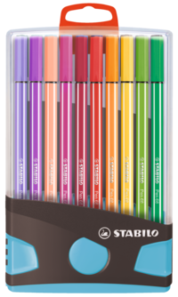 Fiberspetspenna Stabilo Pen 68 Colorparade 20 färger