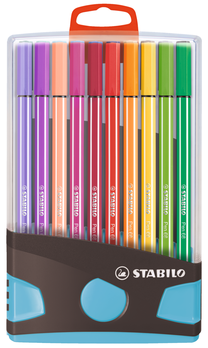Fiberspetspenna Stabilo Pen 68 Colorparade 20 färger 1