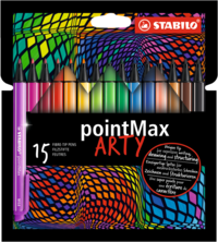 Fiberspetspenna Stabilo Pointmax Arty 15 färger