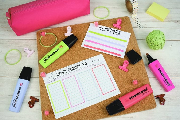 Överstrykningspenna Stabilo Boss pastell 4 färger, Övrigt