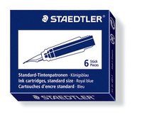 Bläckpatron Staedtler 6-pack blå