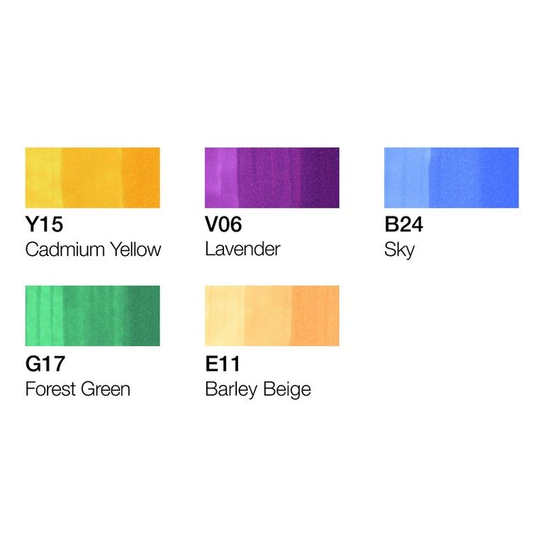 Marker Copic Ciao 5+1 Set Manga 1, Övrigt