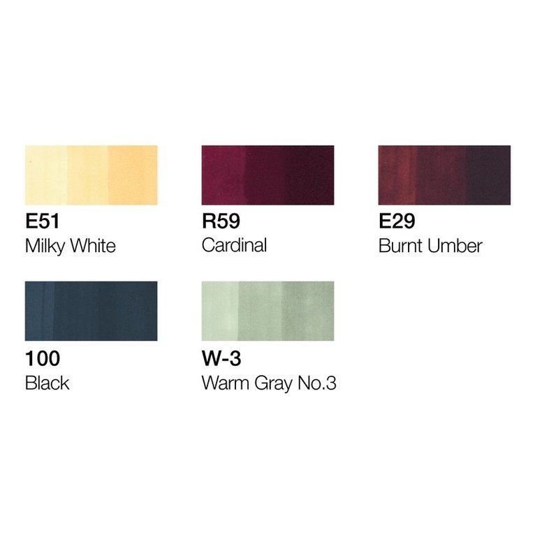 Marker Copic Ciao 5+1 Set Manga 5, Övrigt