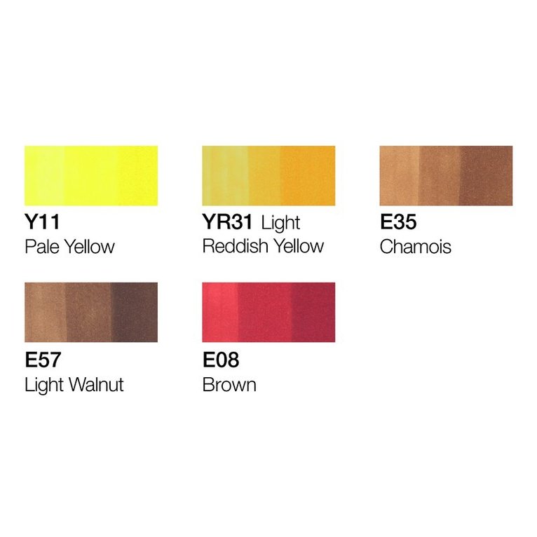 Marker Copic Ciao 5+1 Set Hair Tones 1, Övrigt